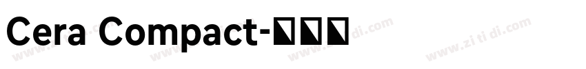 Cera Compact字体转换